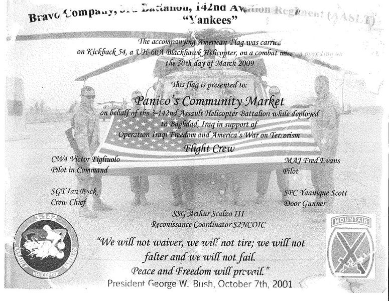 Donato Panico Flag: Troops In Iraq Donato Panico Flag: Troops In Iraq