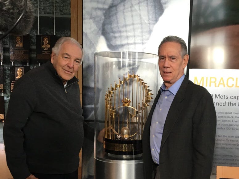 Ed Kranepool, left, and Art Shamsky are among the former Mets who will reunite this season to mark the 50th anniversary of the team’s first World Series title. Ed Kranepool and Art Shamsky