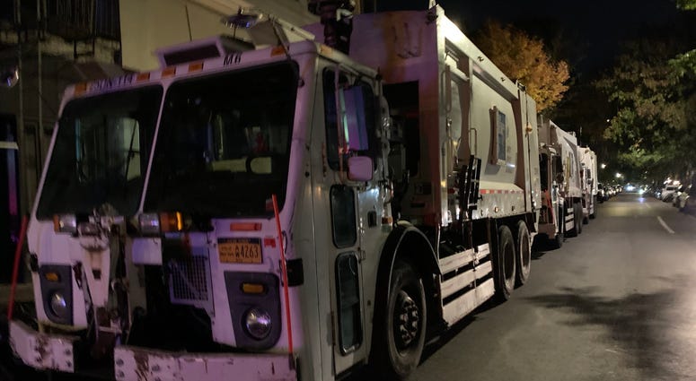 East Village garbage trucks East Village garbage trucks