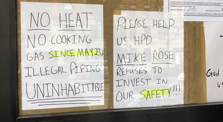 No heat in building