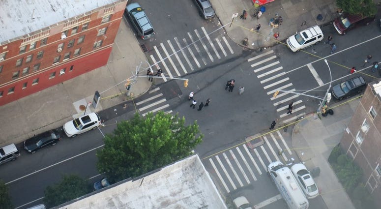 The shooting in Crown Heights. Crown Heights shooting