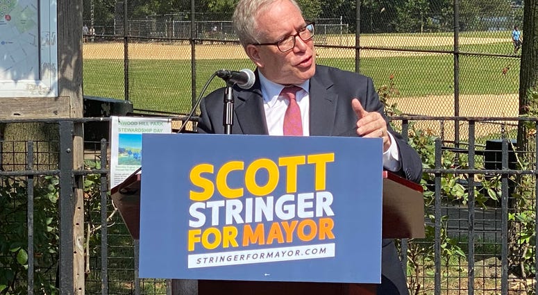 NYC Comptroller Scott Stringer announces his bid for mayor of New York City on Sept. 8, 2020. Scott Stringer for Mayor