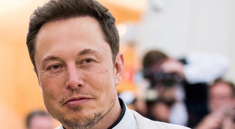 In this May 7, 2018, file photo, Elon Musk attends The Metropolitan Museum of Art's Costume Institute benefit gala celebrating the opening of the Heavenly Bodies: Fashion and the Catholic Imagination exhibition in New York. Elon Musk