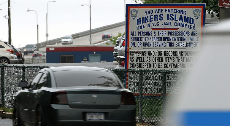 A view of the entrance to the Rikers Island prison complex on May 17, 2011 in New York City. Rikers Island