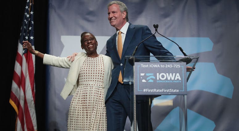 Bill de Blasio and wife Chirlane McCray Bill de Blasio and wife Chirlane McCray