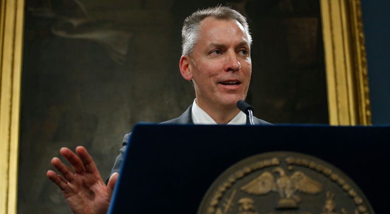 NYPD Chief of Detectives Dermot Shea speaks during a press conference announcing that will be the new NYPD Commissioner taking the position of James O'Neill on November 4, 2019 in New York City. Dermot Shea