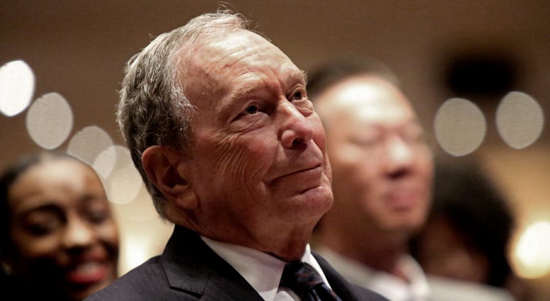 Michael Bloomberg prepares to speak at the Christian Cultural Center on November 17, 2019 in the Brooklyn borough of New York City. Michael Bloomberg