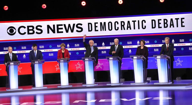Democratic presidential candidates in South Carolina. South Carolina debate