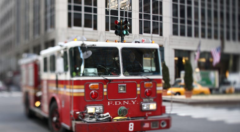 FDNY fire truck in Midtown Manhattan FDNY Fire Truck