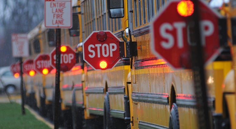 School bus stop sign School bus stop sign