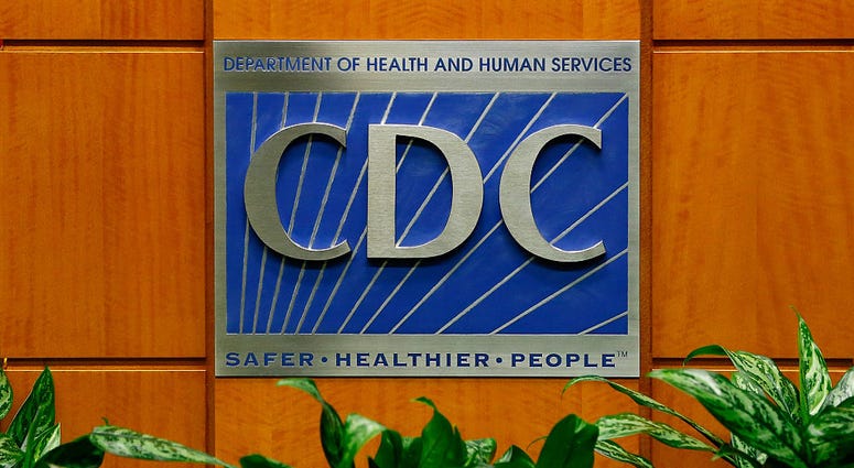 A podium with the logo for the Centers for Disease Control and Prevention at the Tom Harkin Global Communications Center on October 5, 2014 in Atlanta, Georgia. Centers for Disease Control and Prevention