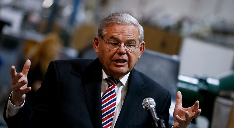 U.S. Sen. Robert Menendez (D-NJ) speaks as he visits the Pen Company of America to discuss the America Star program on March 23, 2015 in Garwood, New Jersey. Sen. Bob Menendez