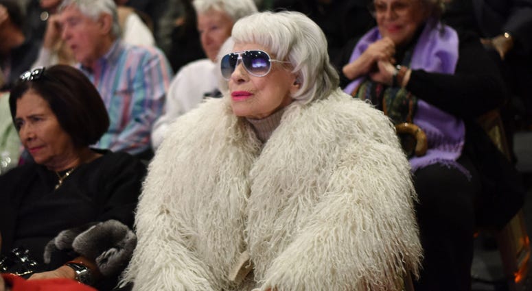 Actress Carol Channing attends the World Premiere of 'Broadway Beyond the Golden Age' at the 27th Annual Palm Springs International Film Festival on January 7, 2016 in Palm Springs, California. Carol Channing