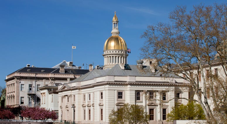 Gold dome of the New Jersey State Capitol Building in Trenton New Jersey State Capitol Building