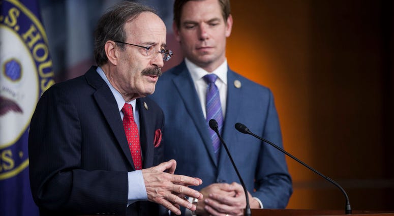 Rep. Elliot Engel (D-NY) speaks during a news conference discussing new legislation on U.S. policy toward Russia April 5, 2017 on Capitol Hill in Washington, DC. Eliot Engel
