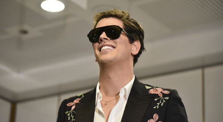 Milo Yiannopoulos speaks during an event hosted by senator David Leyonhjelm at Parliament House on December 5, 2017 in Canberra, Australia. Yiannopoulos is touring Australia with his Troll Academy show. Milo Yiannopoulos