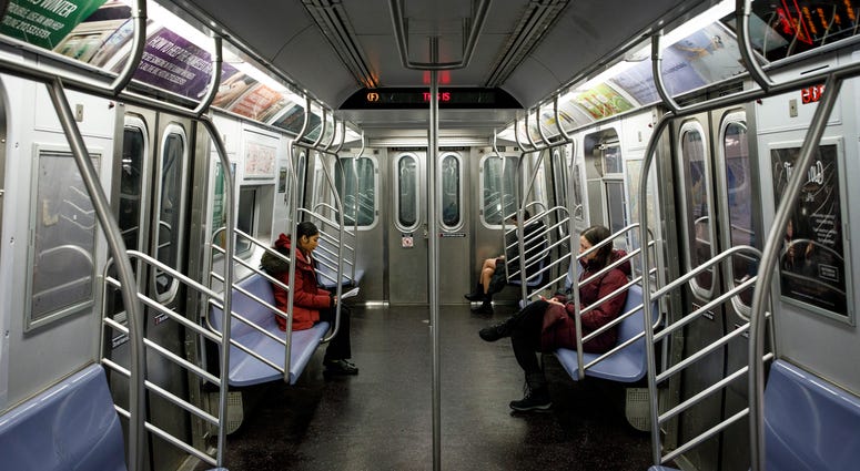 The F train. Subway F train