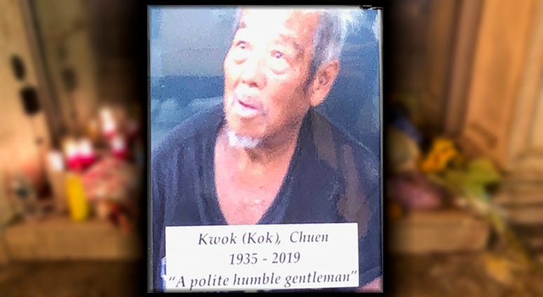 Chinatown homeless beating victim 83-year-old Kwok Chuen Kwok Chuen Chinatown Beating