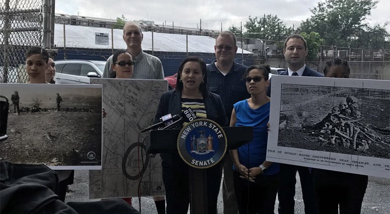 Sen. Marisol Alcantara Calls For Memorial To Inwood Slave Burial Ground Sen. Marisol Alcantara Calls For Memorial To Inwood Slave Burial Ground