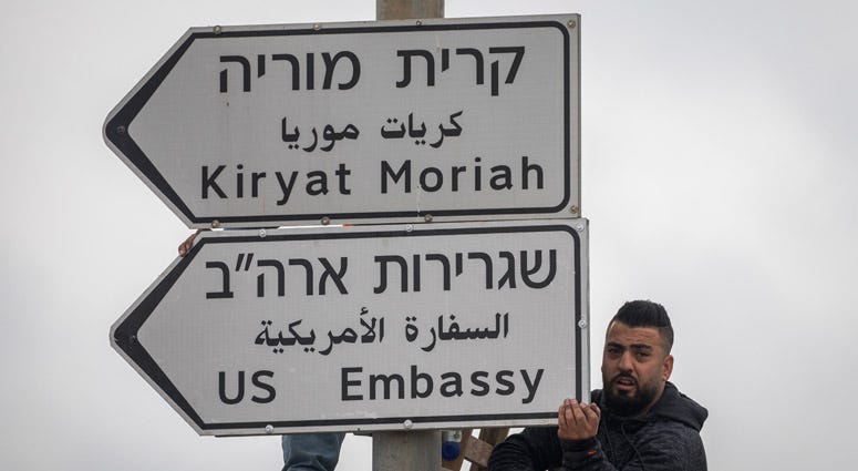 Jerusalem Embassy Signs Jerusalem Embassy Signs