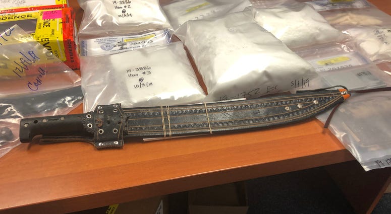 Items seized during MS-13 bust on Long Island MS-13 Bust on Long Island