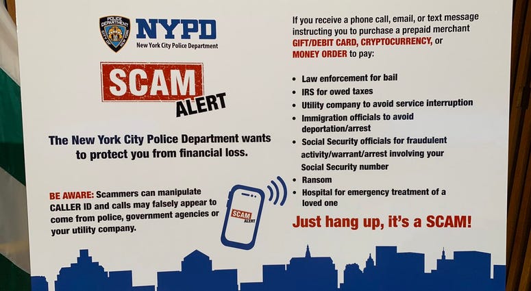 NYPD phone scam NYPD phone scam