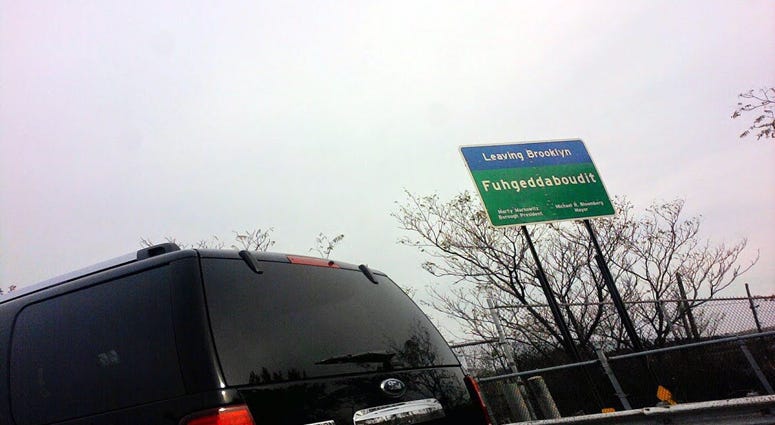 Fuhgeddaboudit sign Fuhgeddaboudit
