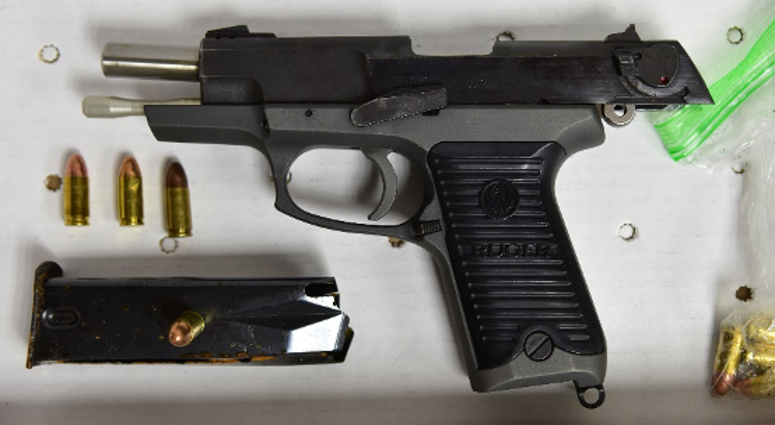 Police say this is the suspect's gun. New Rochelle shooting
