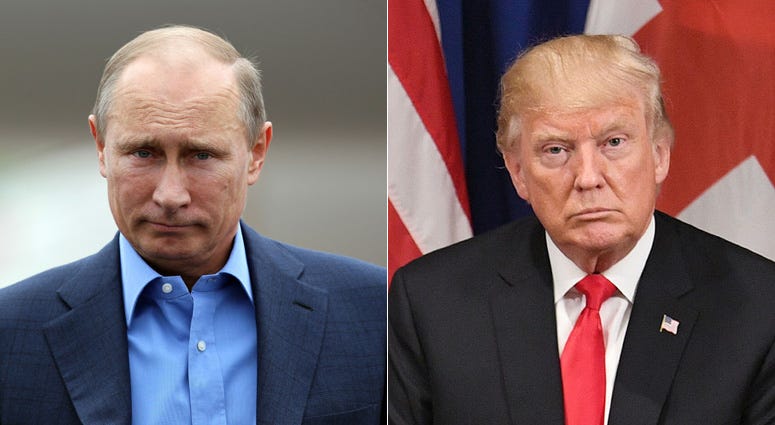 Russian President Vladimir Putin and President Donald Trump Putin-Trump