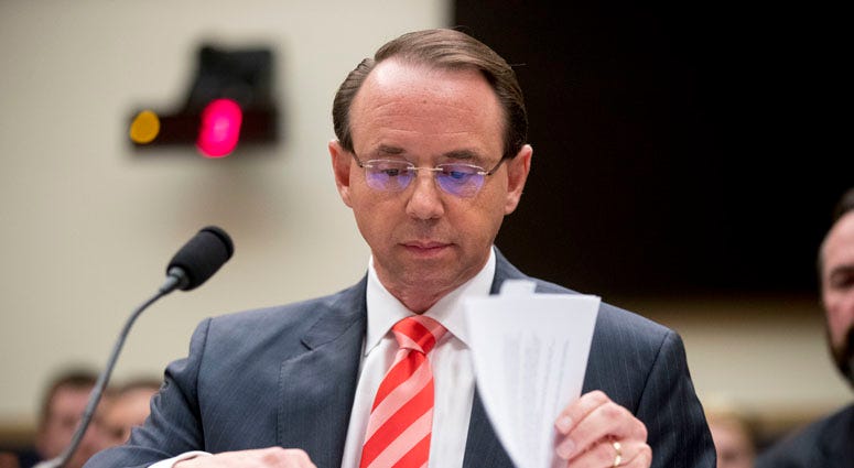 Deputy Attorney General Rod Rosenstein Deputy Attorney General Rod Rosenstein