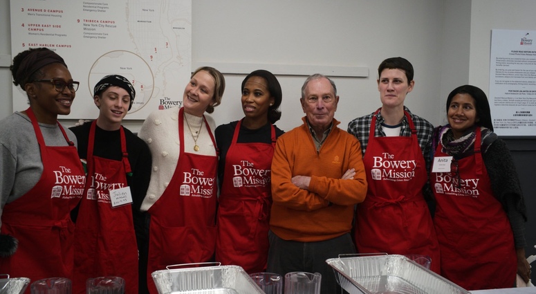 Michael Bloomberg Bowery Mission