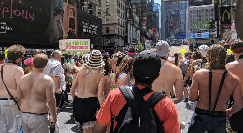 Topless march in Midtown Topless march in Midtown