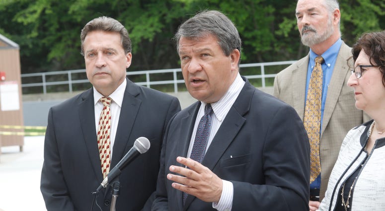 Westchester County Executive George Latimer during a press conference on June 13, 2018. Westchester County Executive George Latimer