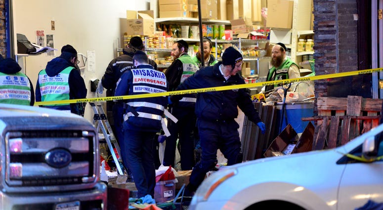 The crime scene. Jersey City shooting