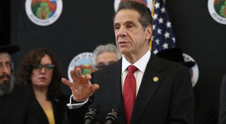 Gov. Andrew Cuomo speaks at Ramapo Town Hall Jan. 13, 2020. Gov. Andrew Cuomo