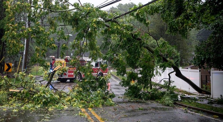 A state of emergency was declared in New Jersey by Gov. Phil Murphy as strong winds and heavy rain hit the area from tropical storm Isaias. Power outages Isaias