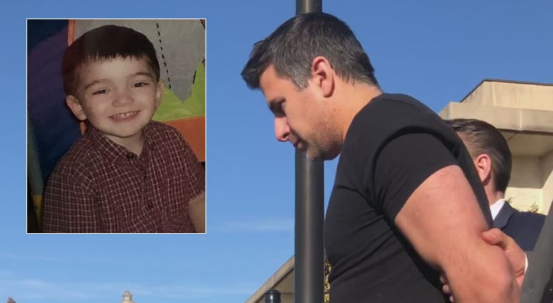 Michael Valva is charged with second-degree murder in the death of his son, Thomas Valva, inset. Michael Valva, Thomas Valva