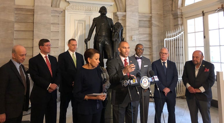 Reps Nydia Velazquez and Hakeem Jeffries Reps Nydia Velazquez and Hakeem Jeffries