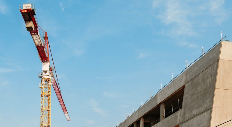 A school construction zone construction
