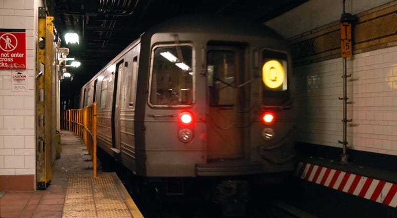 Q train subway Q train subway