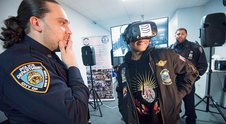 The NYPD is using virtual reality to help kids navigate New York street life. NYPD Options Virtual Reality Program