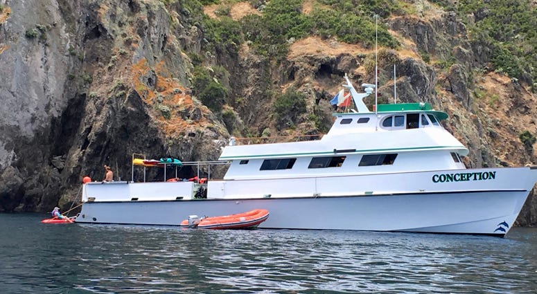 A photo of the Conception taken by Kevin O'Brien when he went on a diving tour two years ago. Conception diving boat