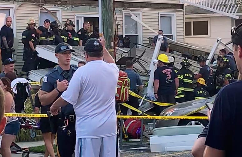 Jersey Shore deck collapse Jersey Shore deck collapse