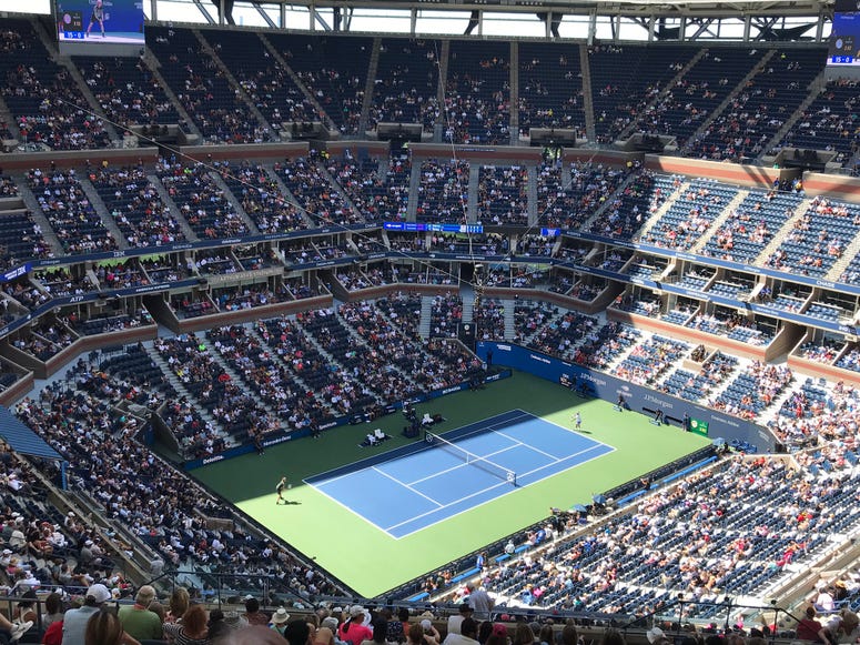 The overview of the U.S. Open at the USTA Billie Jean King National Tennis Center on Thursday, Aug. 29, 2019. U.S. Open