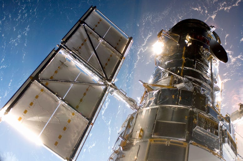The Hubble Space Telescope. The Hubble Space Telescope.