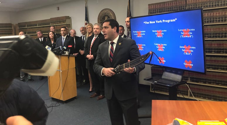 Suffolk DA Tim Sini announces MS-13 arrests Tim Sini