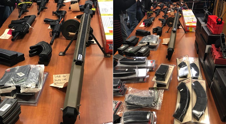 Guns removed from Long Island sporting goods store Long Island gun bust
