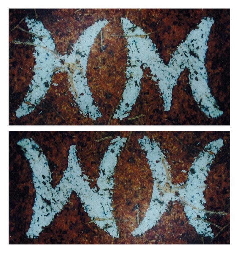Belt with the letters H-M or W-H uncovered in the Gilgo Beach cold case. Gilgo Beach Belt