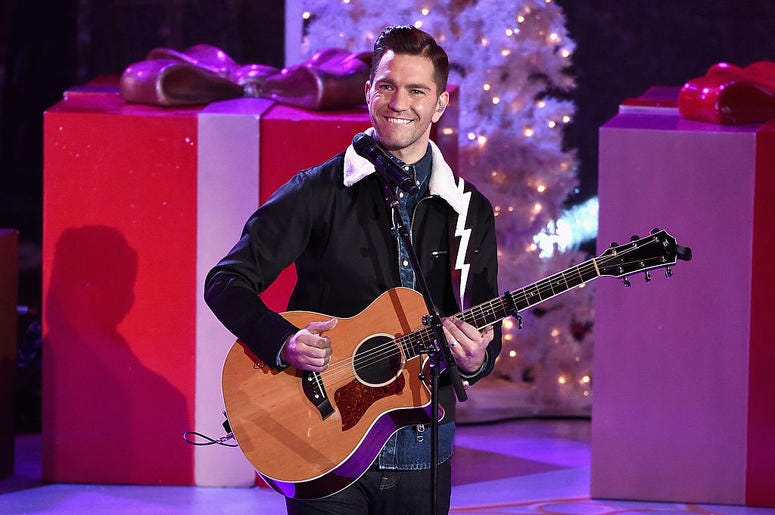 Singer-songwriter Andy Grammer performs onstage during the 83rd Rockefeller Center Tree Lighting on December 2, 2015 in New York City. Andy Grammer