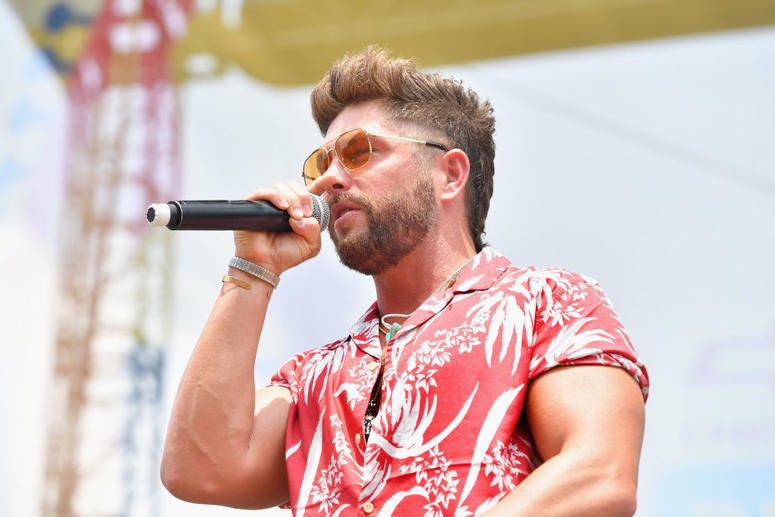 Chris Lane performs during the 2018 CMA Music festival on June 8, 2018. Chris Lane